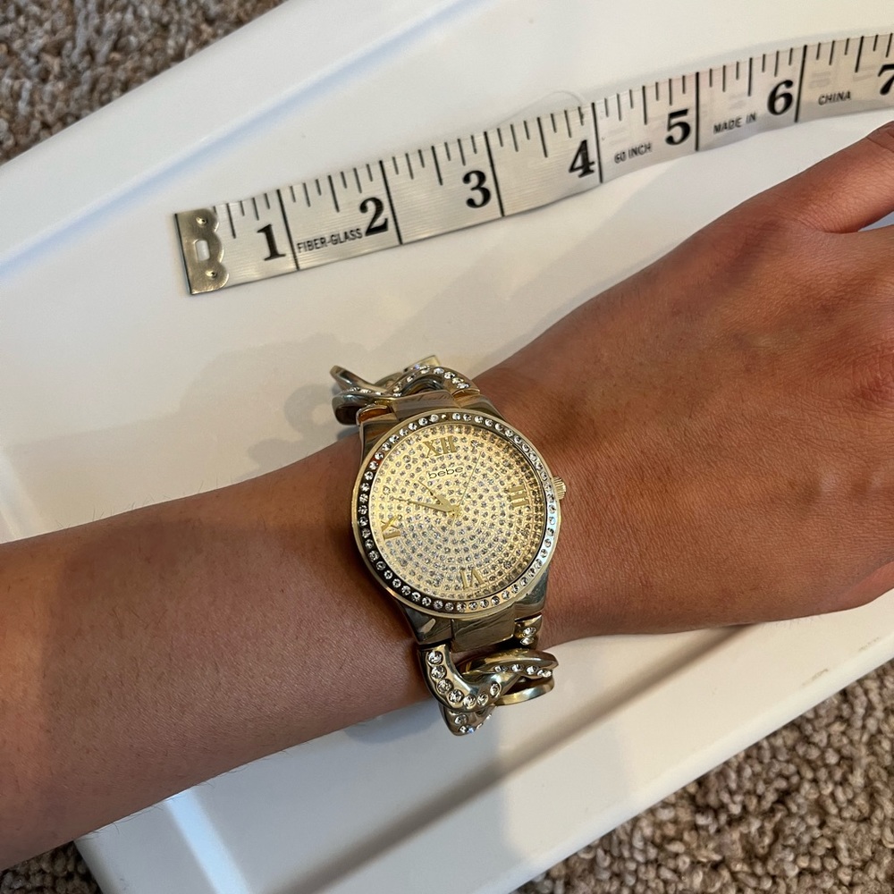 Bebe used gold tarnished watch